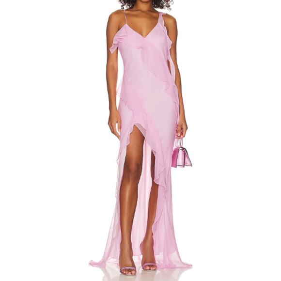 Amanda Uprichard Dresses & Skirts - Amanda Uprichard X Revolve Cassilda Gown in Baby Pink NWOT Size XL